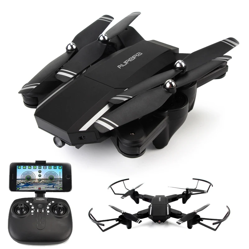 В наличии RC Дроны с камерой HD WIFI FPV Квадрокоптер складной 2 4G 6 Axis вертолет игрушки