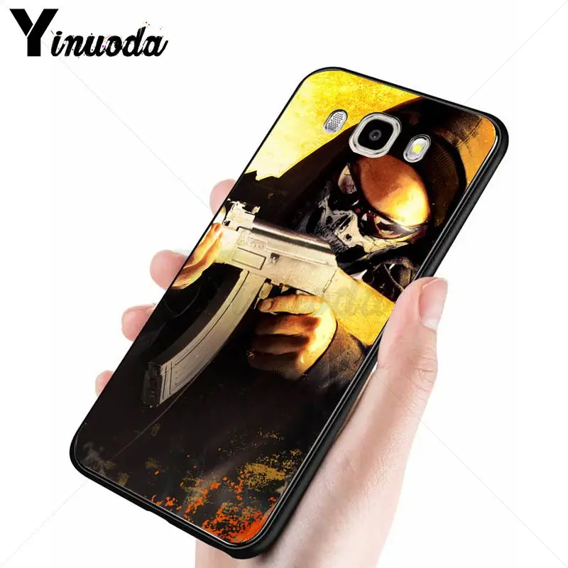 Yinuoda Counter Strike cs go черный мягкий чехол для телефона Samsung Galaxy j6plus j7 prime j8 j2 j4plus 2018