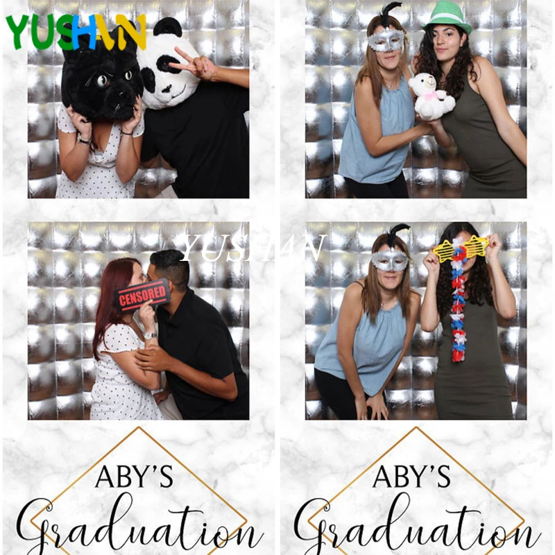 10ft Серебряный и белый Светодиодный Надувные Photo booth стены фон для фотографирования с изображением кирпичной стены мульти Цвет светодиодный свет и воздуходувки надувные стены для вечерние