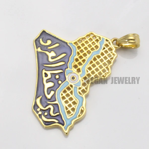 Кулон и ожерелье с изображением мусульманской карты Аллаха Ирака для женщин