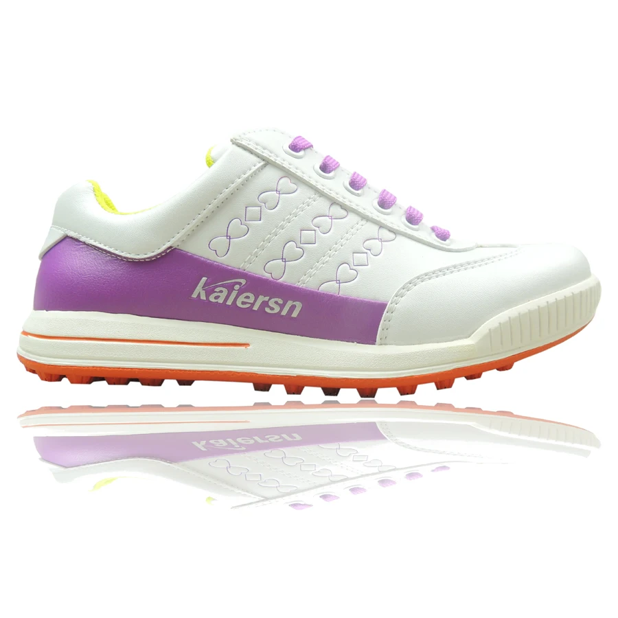 Женские кожаные туфли для гольфа нескользящая спортивная обувь