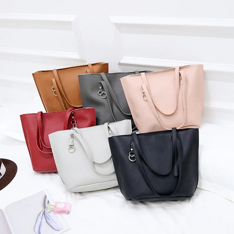 4 шт. женские сумки Наплечные однотонные короткие дизайнерские модные