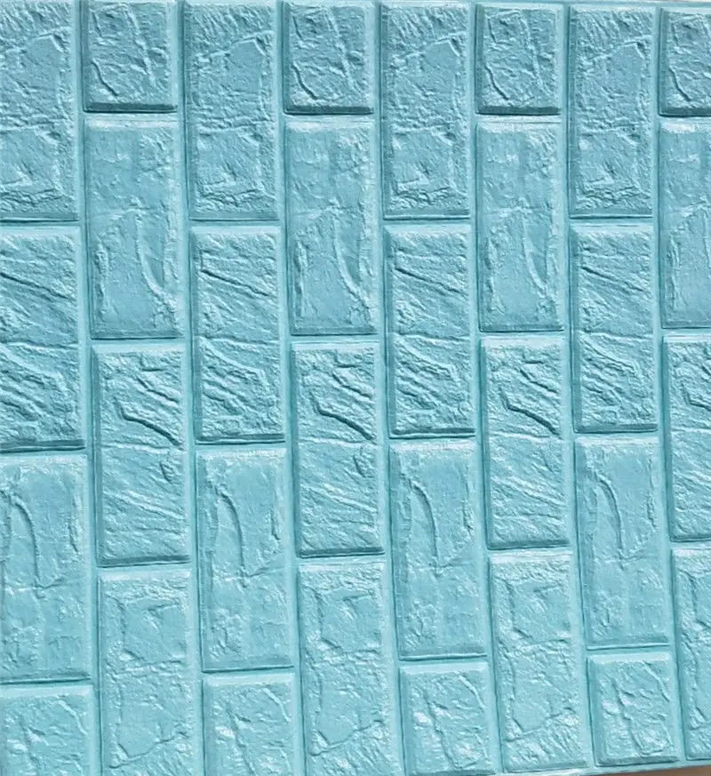 Light blue 60X60 см 5 шт. 3D кирпичные настенные наклейки обои Декор Пена водонепроницаемое покрытие для стен обои для детей гостиная фон сделай сам - Цвет: Light blue