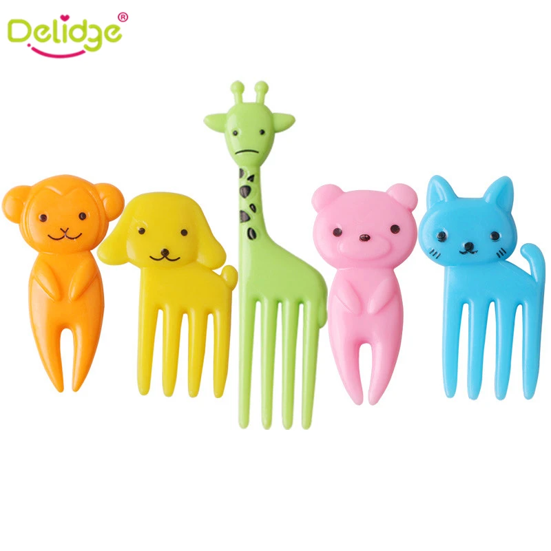 Delidge искусственные фрукты вилка пластиковая Ферма для животных мини фруктов с