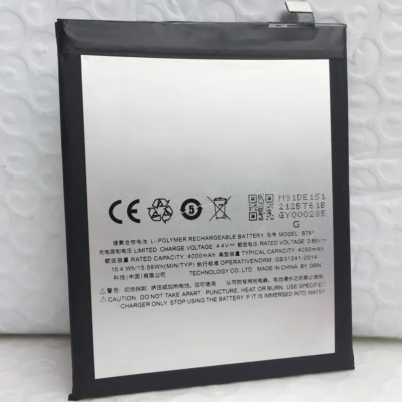 Аккумулятор 4050nAh BT61 для Meizu M3 Note L681H L для Meizu M3 Note Pro Prime, аккумуляторы для смартфонов