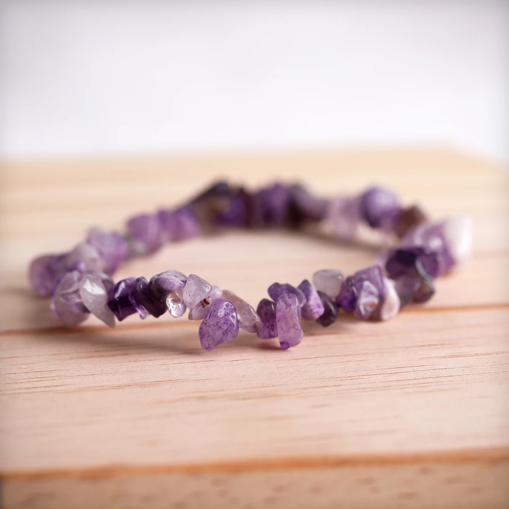 

1PC natural crystal bracelet chakra charm stone healing crystal mineral jewelry couple decoration party jewelry gift