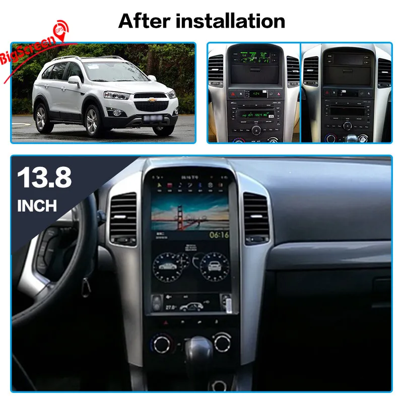 13," Tesla type Android 6,0 для Chevrolet Captiva 2008 2009 2010 2011 2012 автомобильный dvd-плеер навигация gps Радио стерео блок wifi