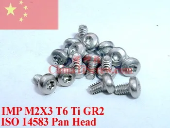 Титановые Винты ISO 14583 M2 M2x3 Torx T6 цилиндрическая головка Ti GR2|screw m2x3|titanium screwscrew screw |