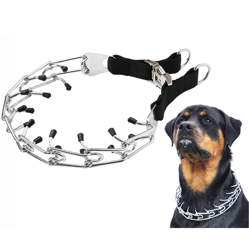 Тренировочный ошейник для собак с металлическим зажимом быстросъемной защелкой