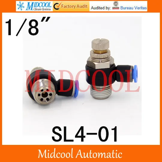 

Quick connector SL4-01,4mm to 1/8" Direct Installation L type, brass pneumatic hose components,air fitting