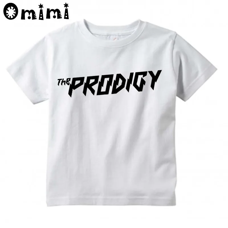 Футболка с принтом PRODIGY EXPERIENCE для мальчиков и девочек детские топы короткими