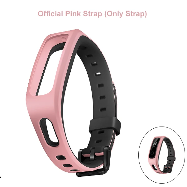 Pink Strap Only huawei Honor Band 4/умный Браслет для бега Amoled цвета 0,9" /0,5" сенсорный экран для плавания с осанкой для обнаружения бега и сна - Цвет: Pink Strap Only