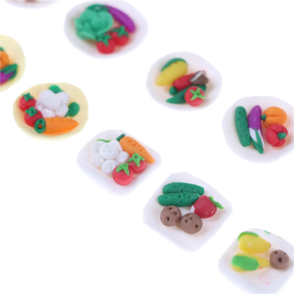 Мини блюдо для овощей PlateTable Decoration Dollhouse Miniatures еда классика ролевые игры подарки