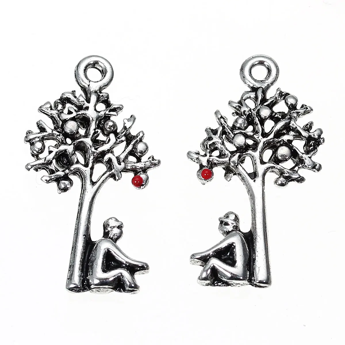 DoreenBeads подвески из цинкового сплава Ньютон гравитация яблоко серебряный цвет