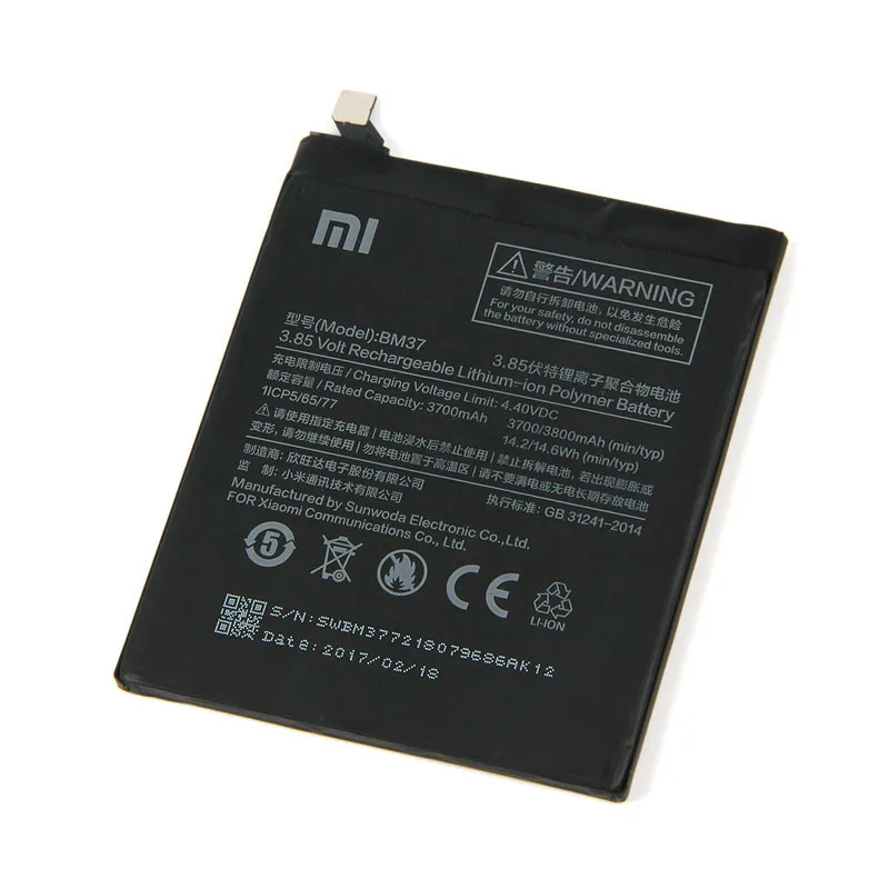 Оригинальный аккумулятор для телефона Xiaomi Mi 3800 Plus литий полимерная батарея BM37