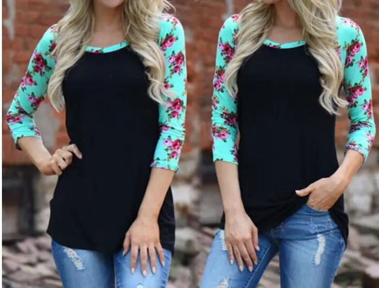 

Fashion Rose Floral Print Stitching T-shirt Harajuku Women 2022 Summer Casual Short Sleeve T Shirt Plus Size Punk Shirts