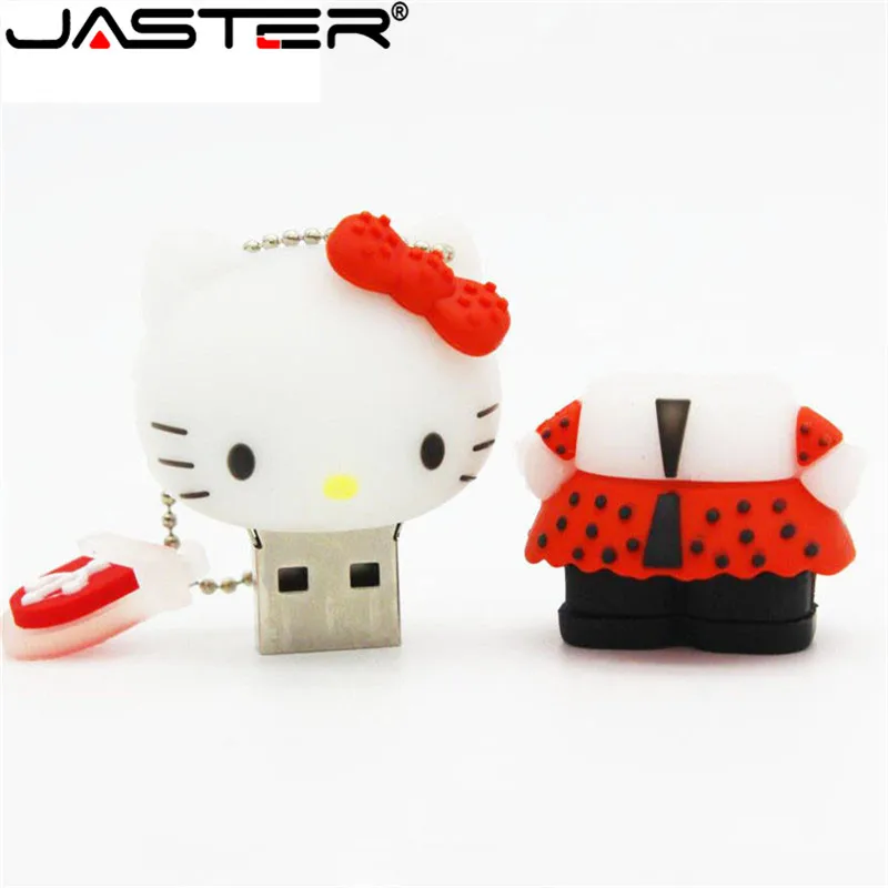 JASTER USB 2,0, милый hello kitty, 16 ГБ, 32 ГБ, usb флеш-накопитель, 8 ГБ, 64 ГБ, флеш-накопитель, супер герои, флеш-карта, usb, забавные Миньоны, карта памяти