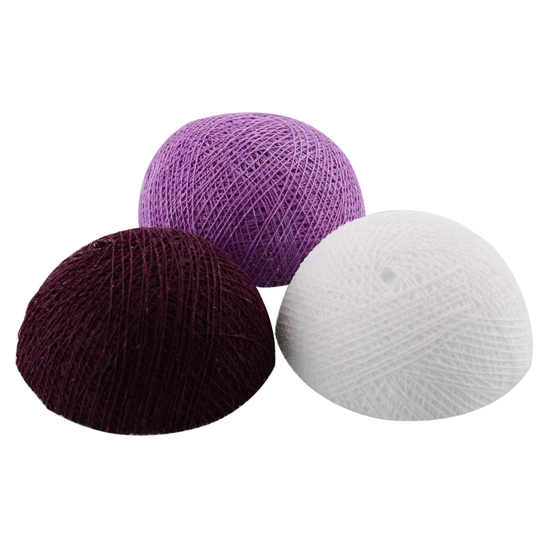 

Xmas Cotton 20pcs ball/lot Cream White Multicolor ball for String Lights Fairy - Do not include any string light