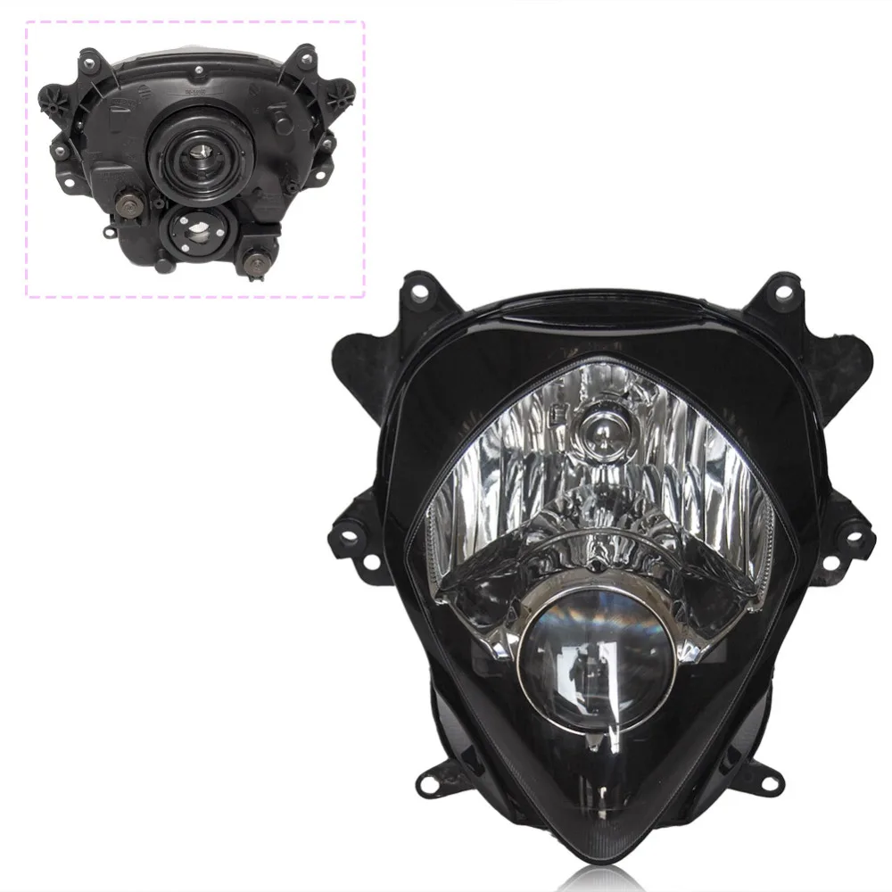 

GZYF Motorcycle Headlight for Suzuki GSXR 1000 K7 2007 2008 GSX-R,Black Color Front Motor Headlamp Lighting Lights, China Parts