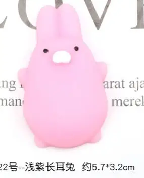 pink rabbit Игрушка Мягкий кот милые животные антистрессовый мяч сжимающий поднимающийся Моти антистресс облегчение игрушки Abreact мягкий липкий сквиши Забавный подарок - Цвет: pink rabbit