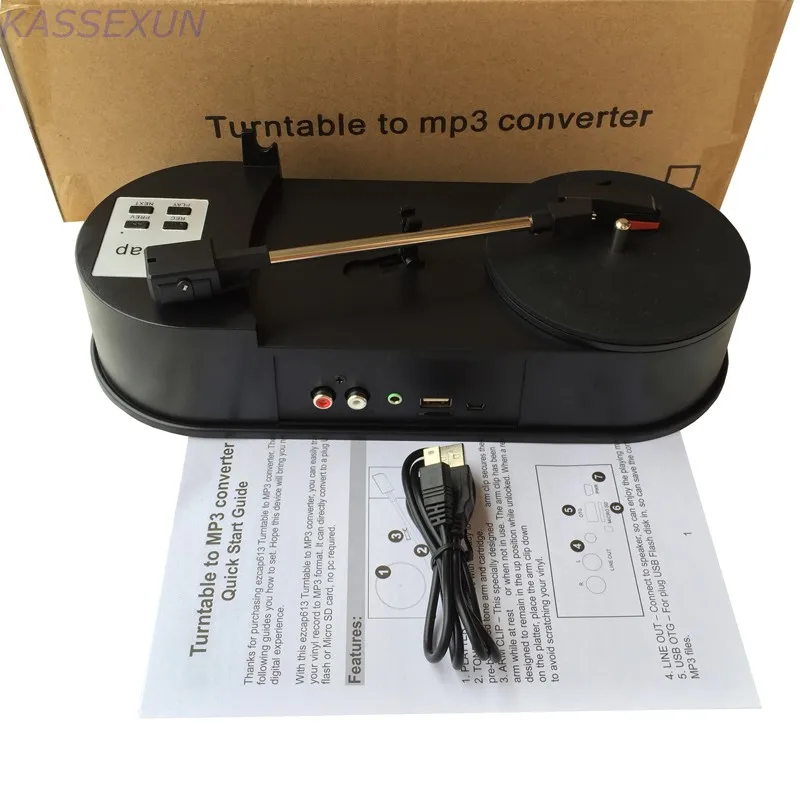 2017 Новый аудио цифровой проигрыватель конвертер LP винил в MP3 SD карты/USB Flash