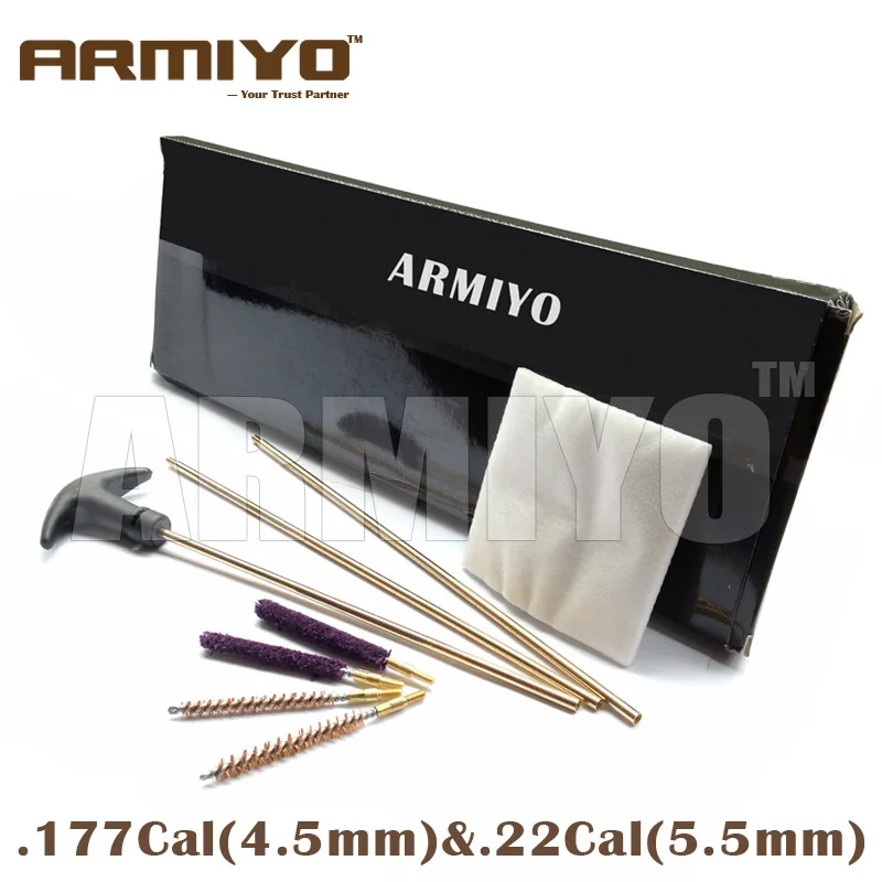 Armiyo .17 калибра. 22 калибра латунная Чистящая Щетка для пистолета накладки тампоны