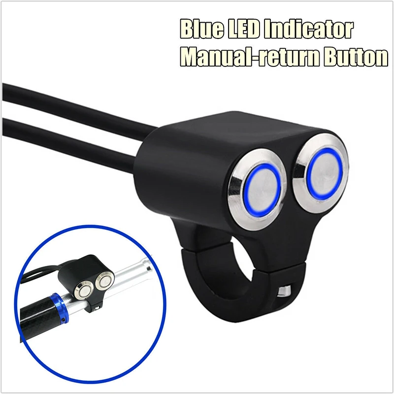

Motorcycle Handlebar Switch ON/OFF Manual-return Latching Action Buttons Easy To Install 1"25mm