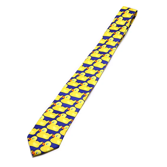 Yellow Желтый Забавный резиновый галстук с уткой, мужской модный Модный Профессиональный галстук с утенком, как я повстречала вашу маму, мужской милый галстук с утенком, 1 шт - Цвет: Yellow
