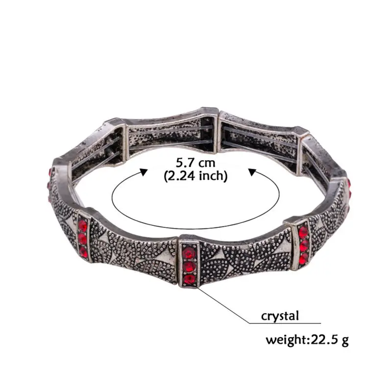 Antique gold silver bracelet cuff bangles stretch retro vintage jewelry popular armband accessories for women | Украшения и