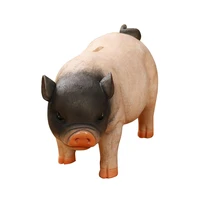 resin craftwork pigs miniatures simulation animal bank saving cash coin money box gifts home collection 3 colors