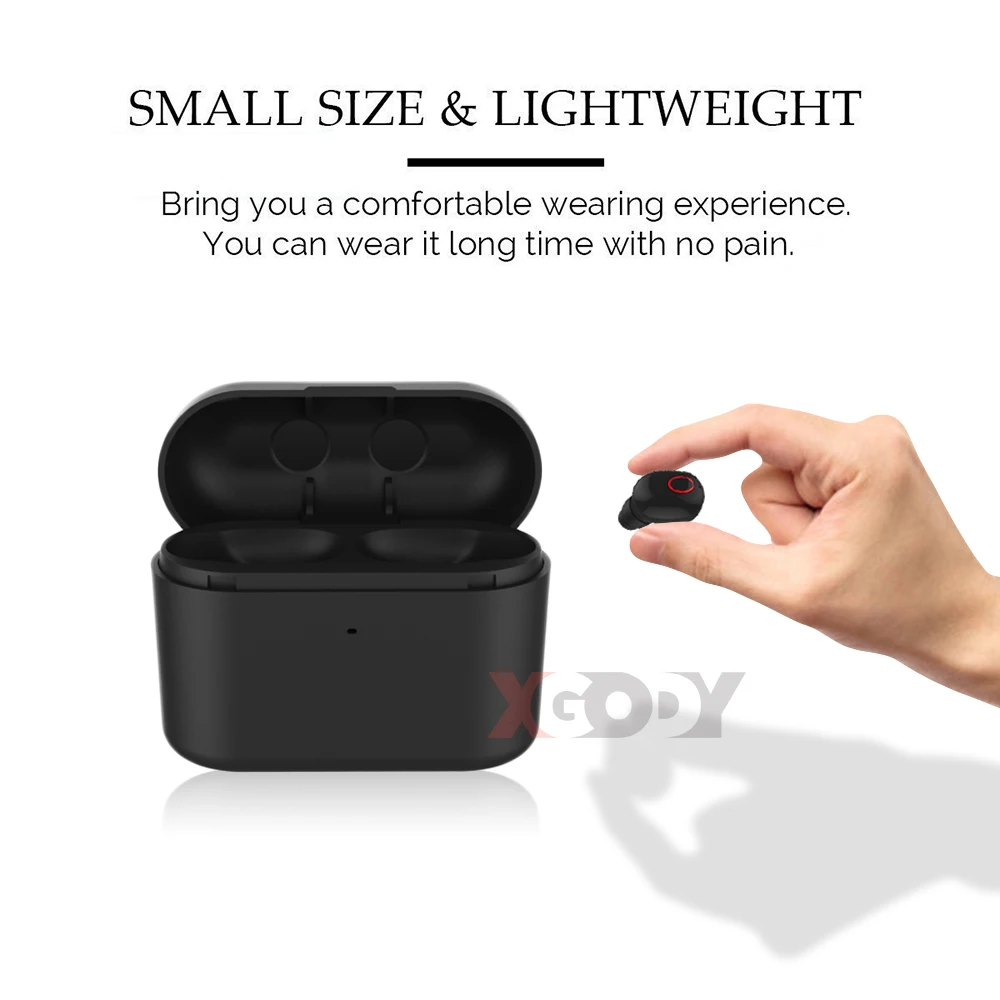 XGODY T13 TWS 5 0 беспроводные bluetooth наушники гарнитура Мини Портативный двойной