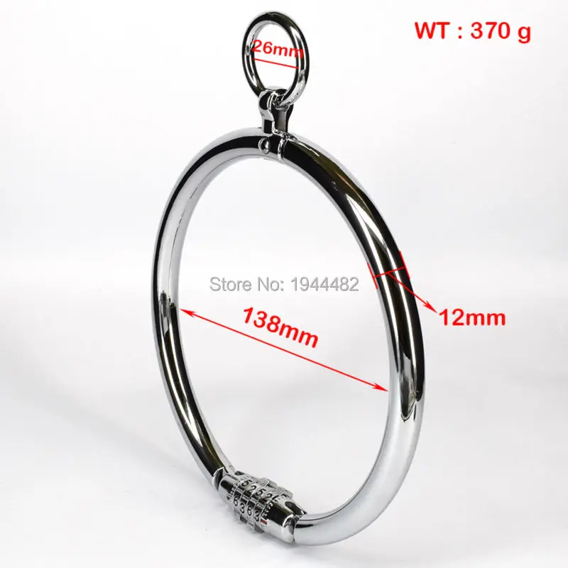 Sodandy блокировки Сталь воротник секс раб с паролем для женщины Нержавеющая сталь