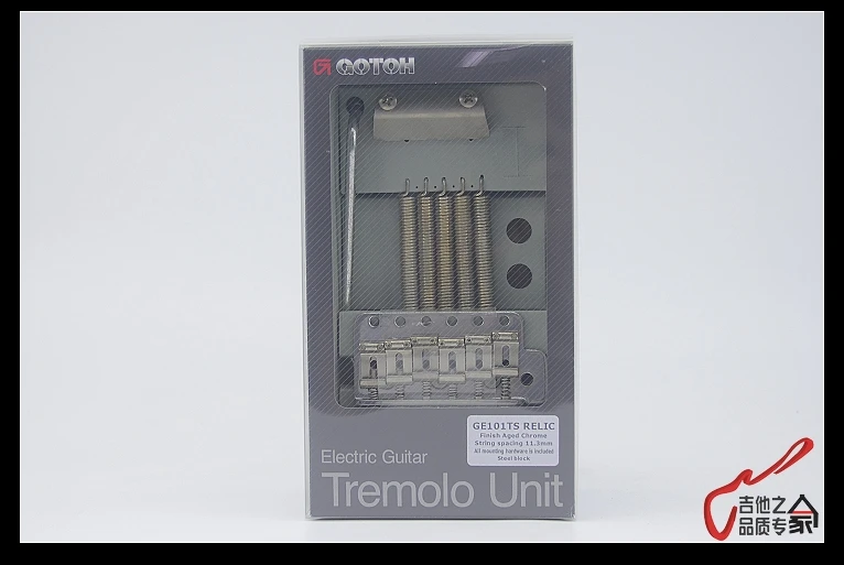 Подлинный GOTOH GE101TS реликвия Винтажный стиль электрогитара с системой тремоло мост(Состаренный хром) Сделано в Японии