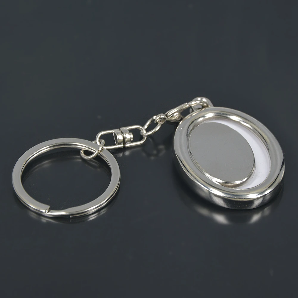 Овальная фоторамка из цинкового сплава автомобильный брелок ювелирные изделия с