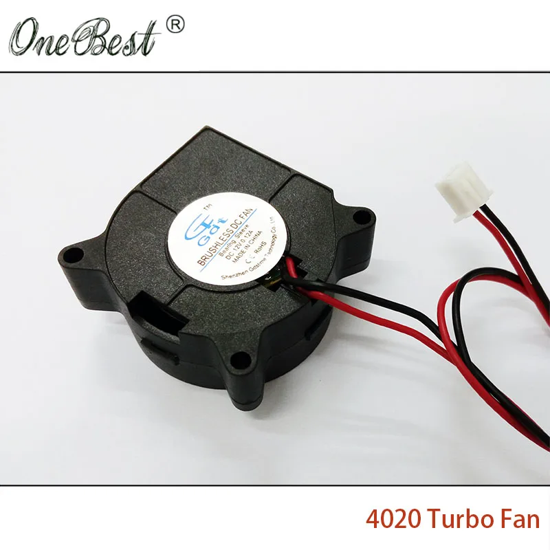 10 шт./лот 4020 охлаждающий вентилятор 12 В а Турбовентилятор для аксессуаров 3D