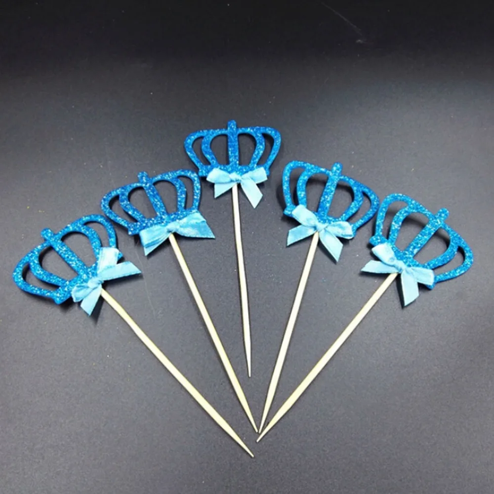 Милые Бабочкой Crown Кекс Топпер Десерт Стенд Свадебные Украшения День Рождения