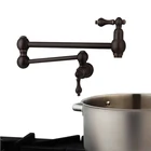 Латунный кран для наполнителя кастрюль, кран с двойным соединением, настенное крепление, кухонный смеситель для наполнителя кастрюль, несколько цветов