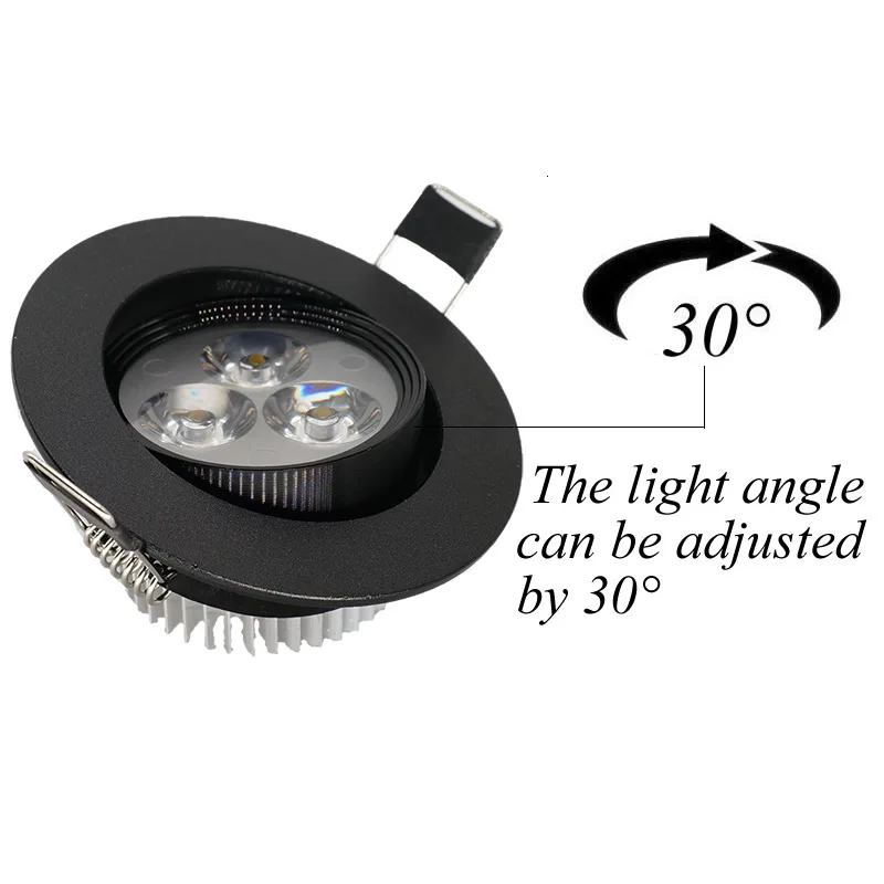 Dimmable 9W Epistar Led Down light Ceiling Spot Light Black Shell Retrofit LED Recessed Lighting Fixture Warm White 3000K UL cul | Лампы и