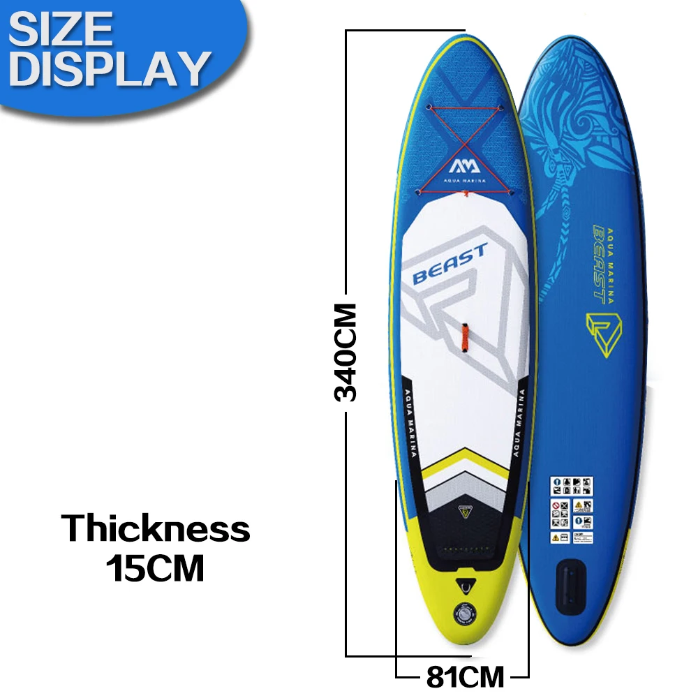 TRITON 3 4 м/15 см SInflatable песок SUP доски для серфинга с рюкзак переноски/насос высокого