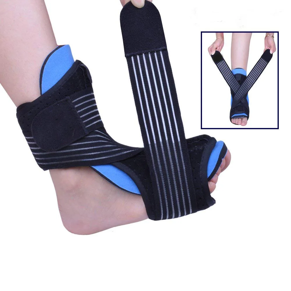 Медицинские Ортопедические поддерживающий Ортез Nightime Brace Dorsal алюминиевый медицинская шина Plantar Fasciitis лодыжки Sprain фиксатор для ног бесплатно - Цвет: as show
