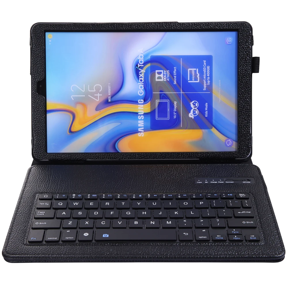 Съемный кожаный чехол с клавиатурой Bluetooth для samsung Galaxy Tab A A2 10,5 T590 T595 SM-T590 чехол с карандашом