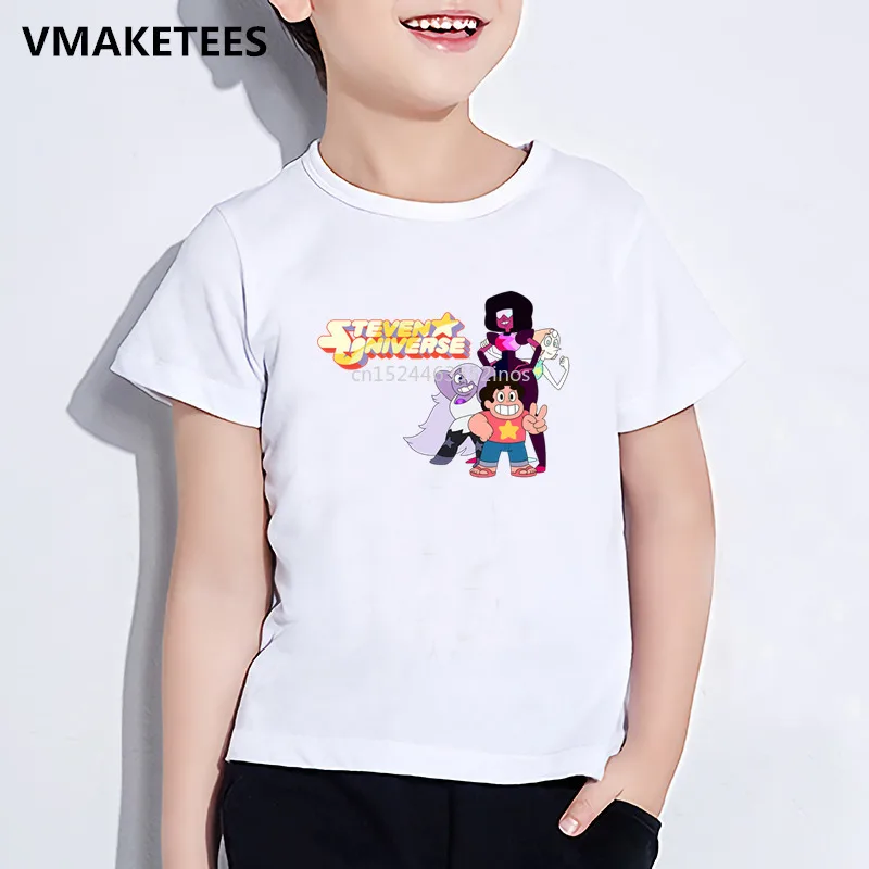 Детская летняя футболка с коротким рукавом для девочек и мальчиков принтом