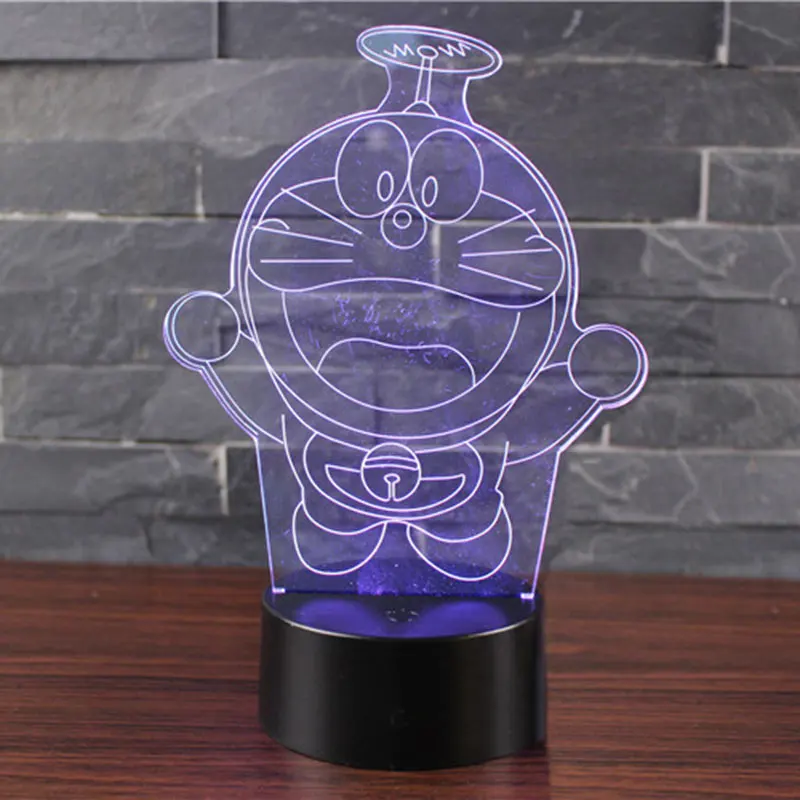 Фото Flying Doraemon theme 3D Lamp LED night light 7 Color Change Touch Mood Christmas present Dropshippping Освещение Flying Doraemon theme 3D Lamp LED night light 7 Color Change Touch Mood Christmas present Dropshippping Освещение