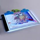 Планшет для алмазной вышивки, A4, со светодиодсветильник кой, 2019, набор мозаики для имитации вышивки