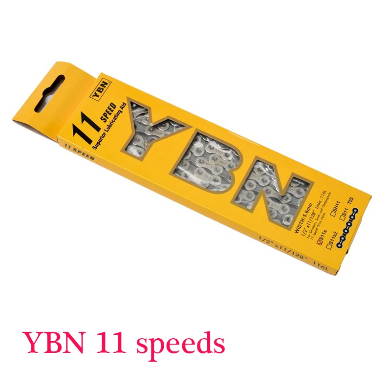 Сверхлегкая Велосипедная Цепь YBN 11 S для горных и дорожных велосипедов