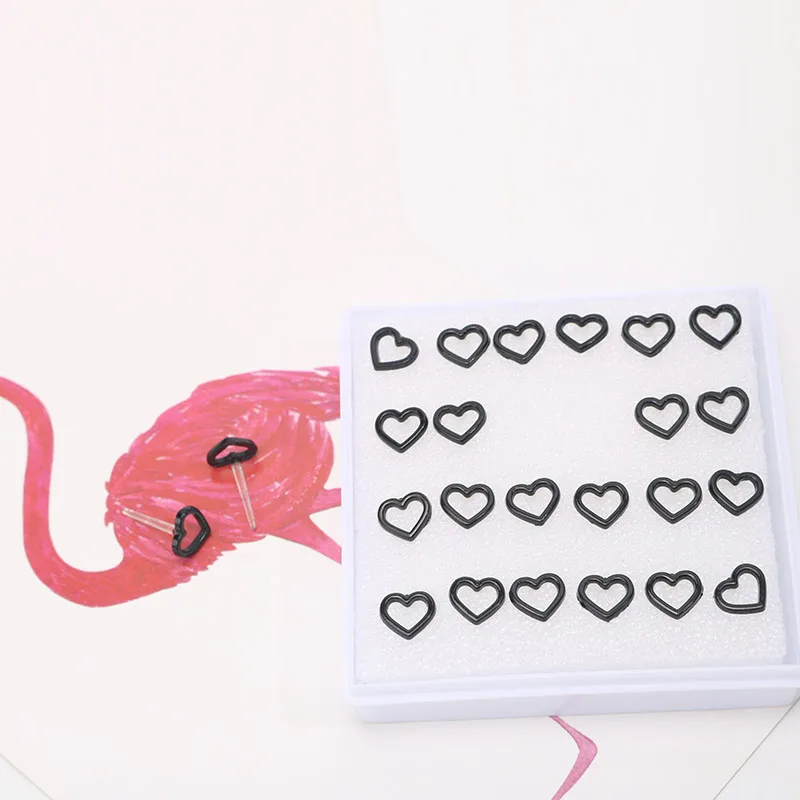 Fashion 12 Pair/ Lot Punk Accessories Stud Earrings Set for Women Round Triangle Flower Design Earring Brincos Jewelry Oorbellen | Украшения