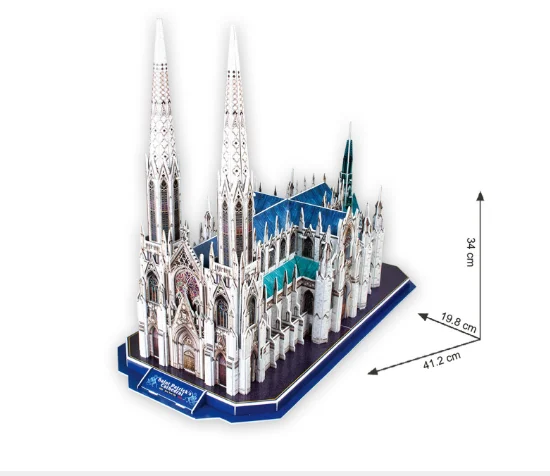 3D головоломка бумага для моделирования дом парпер Модель архитектурного собора
