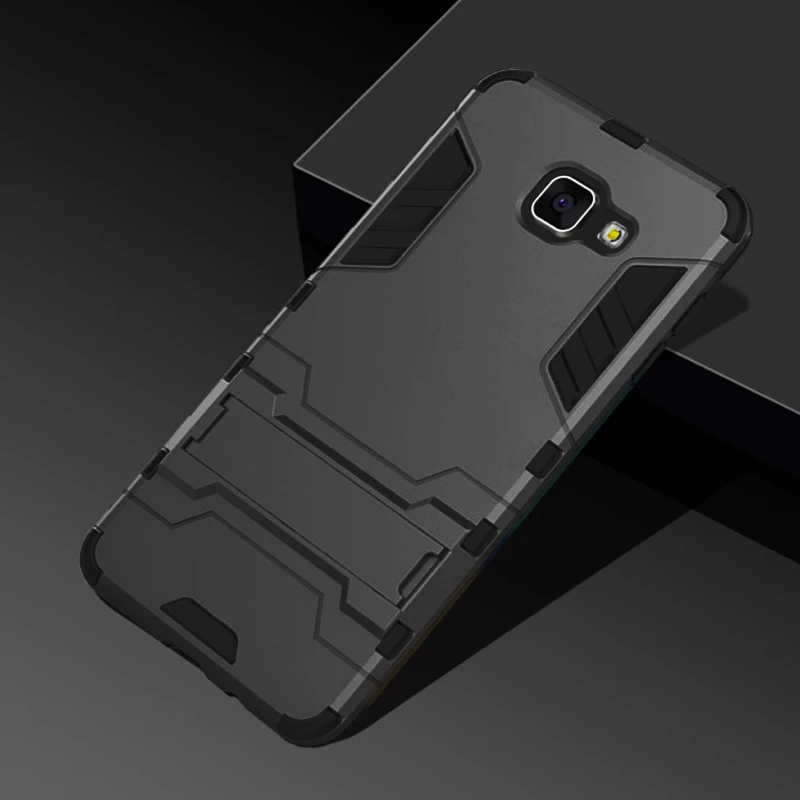 H& A роскошный армированный чехол для телефона samsung Galaxy A3 A5 A7 противоударный чехол для samsung A8 Plus J5 J7 чехол - Цвет: Черный