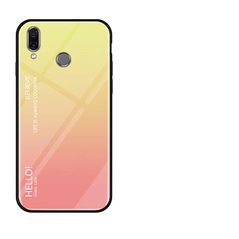 Fundas For Xiaomi Redmi 7A Case Luxury Gradient Tempered Glass Phone K20 Pro Note 7 A Silicone Cover |