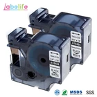 Этикетки полиэфирные перманентные черные на белом для производителей этикеток DYMO LabelWriter и промышленных этикеток, 2 шт.упаковка, 18484, 19 мм, IND S0718220